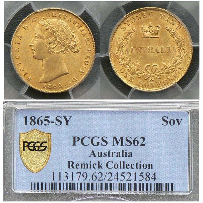 1865 Sydney Mint sovereign
