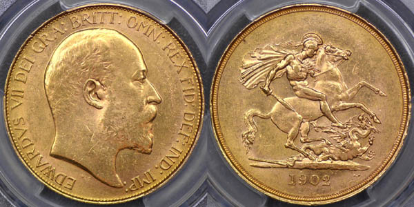 1902 UNC Five Pound 