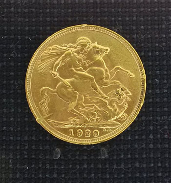 1920S Gold Sovereign