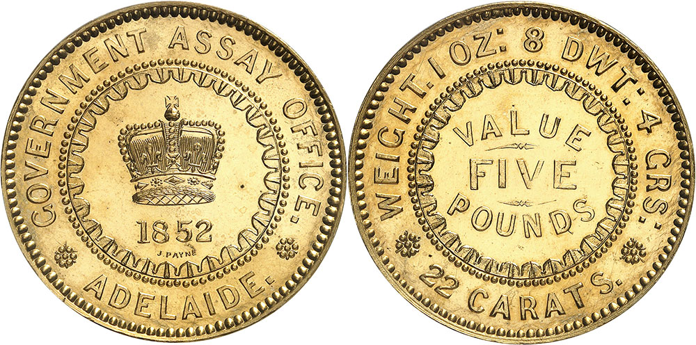 1852 Five Pound