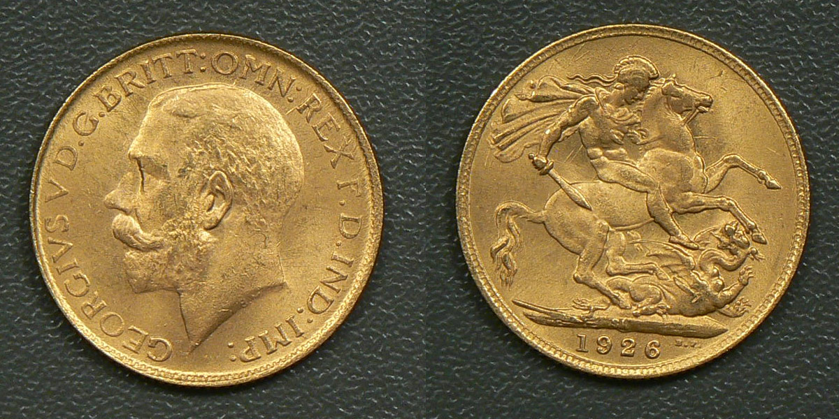 Counterfeit gold sovereign
