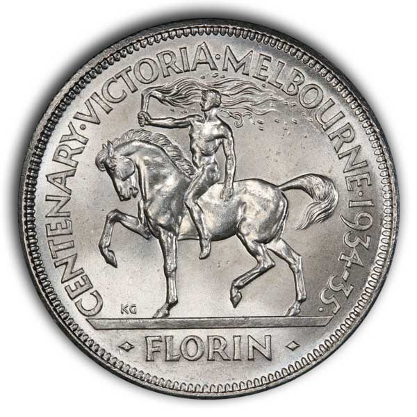 1934-35 Centennial florin