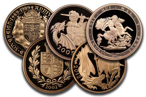 Modern gold sovereigns
