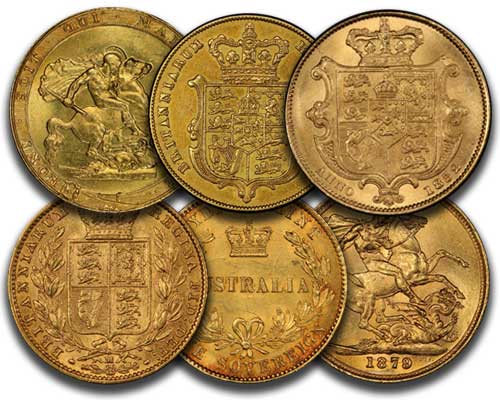 Gold sovereign reverses