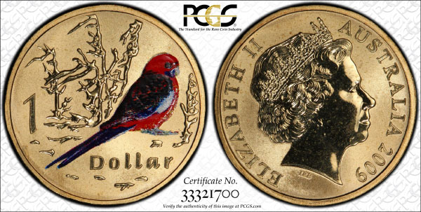 2009 rosella one dollar