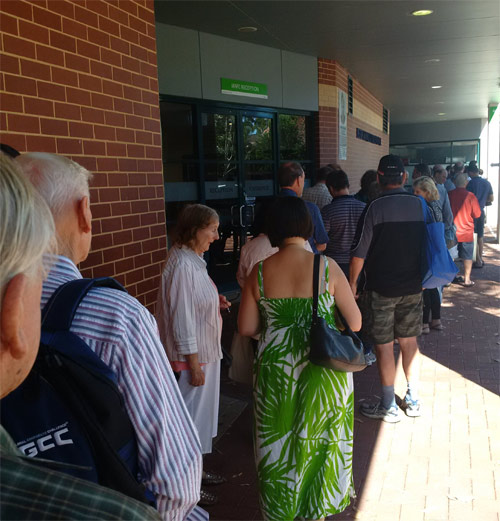 Perth ANDA Coin Show lines