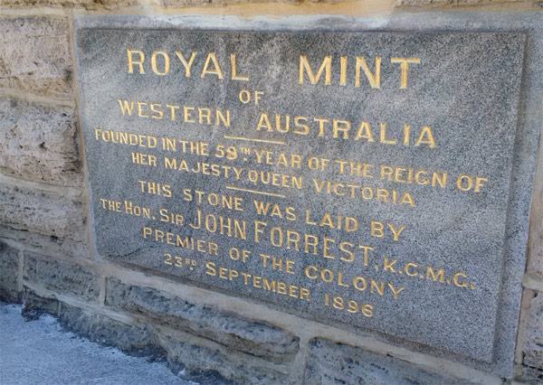 Perth Mint foundation stone